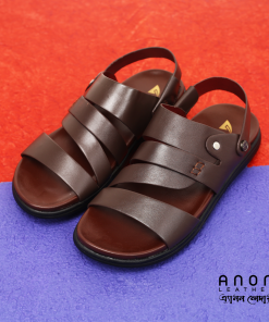 ANON Leather Belt Sandal BS102_CHK (Size-05/39)