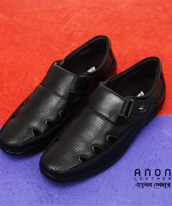 ANON Leather Formal Sacchi FSA01-Black (Size-05/39)