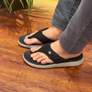 anOn Leather Sandal Men’s S120_Black (Size_10/44)
