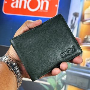 anOn Leather Short Wallet W104_Olive