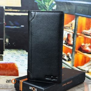Genuine Leather Smart Long Wallet LW107_Black