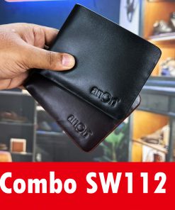 anOn Semi Pattern Leather Wallet SW112_Combo